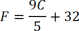 De Celsius a Fahrenheit