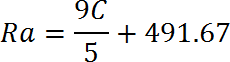 De Celsius a Rankine