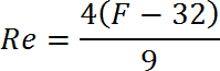 De Fahrenheit a Réaumur